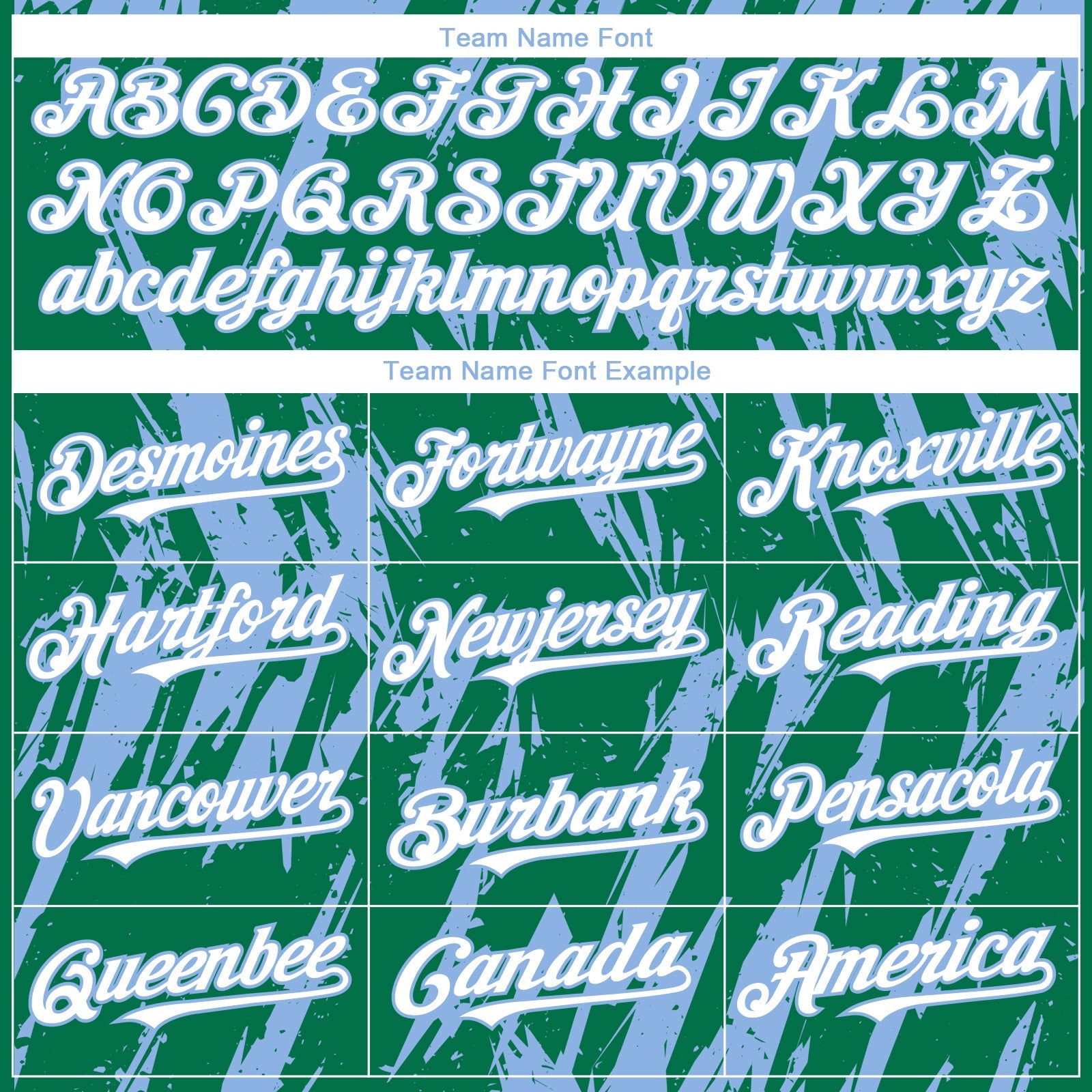 Custom Kelly Green White-Light Blue Splatter Torn Sharp Brush Stroke Authentic Baseball Jersey view 4