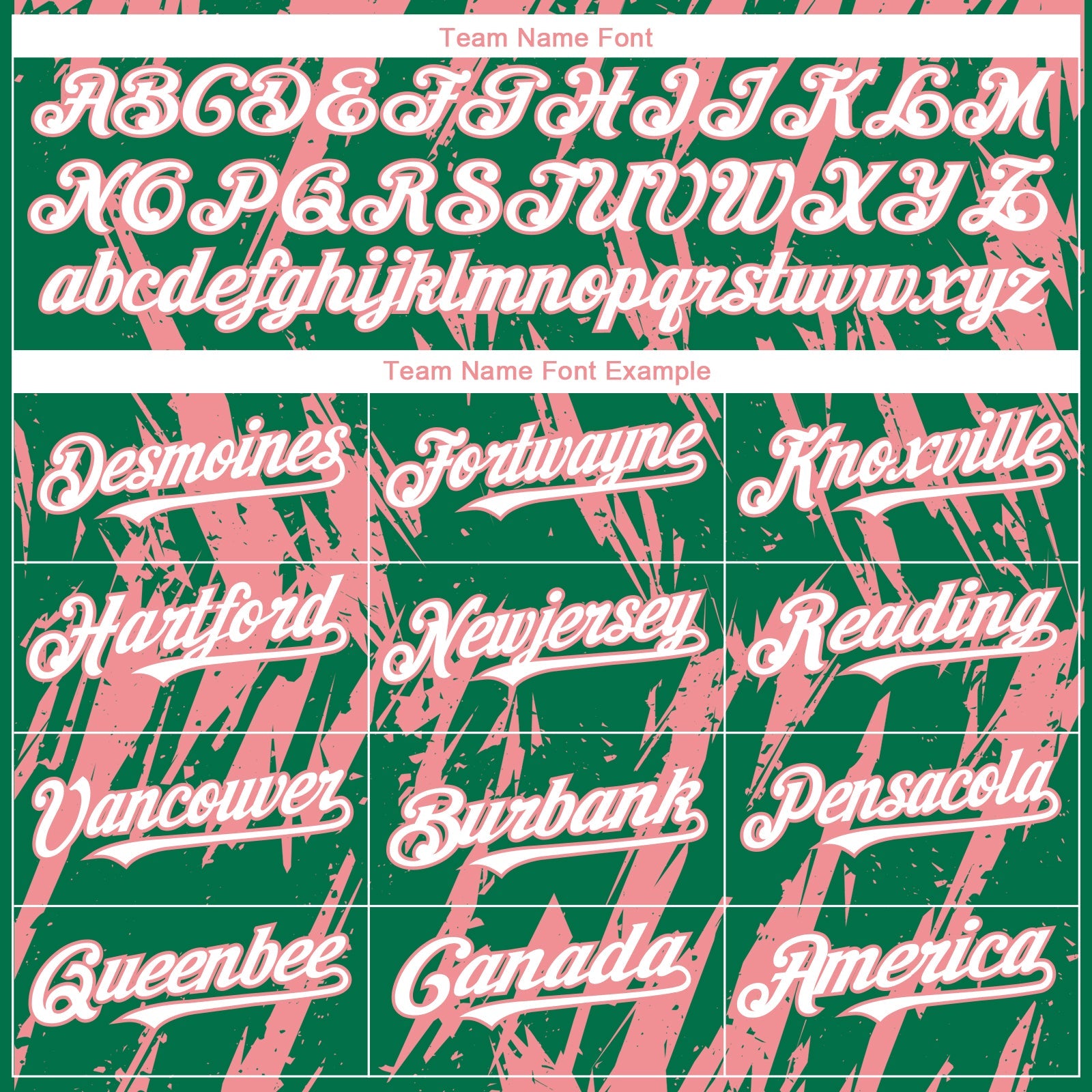 Custom Kelly Green White-Medium Pink Splatter Torn Sharp Brush Stroke Authentic Baseball Jersey view 4