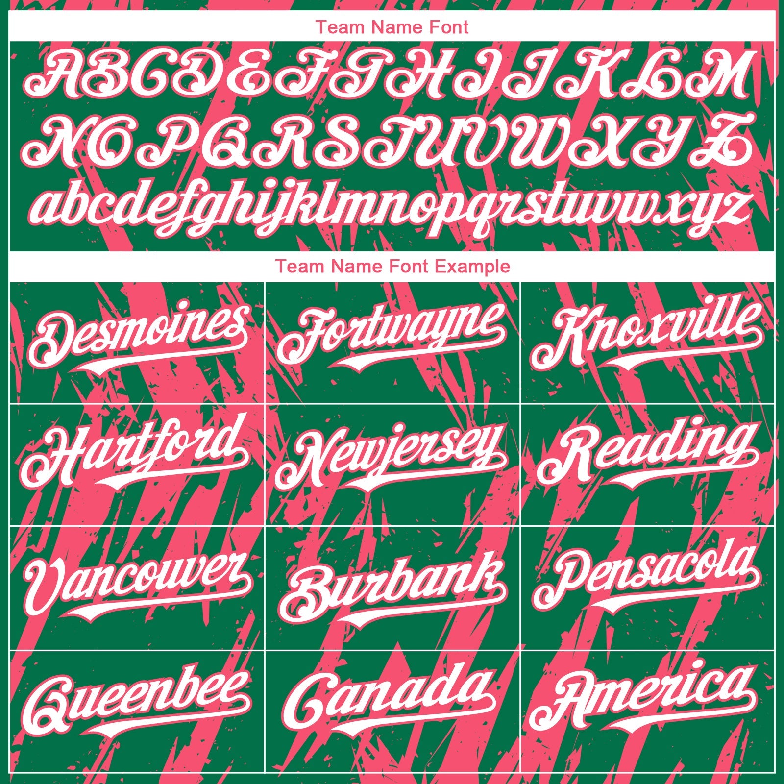 Custom Kelly Green White-Neon Pink Splatter Torn Sharp Brush Stroke Authentic Baseball Jersey view 4
