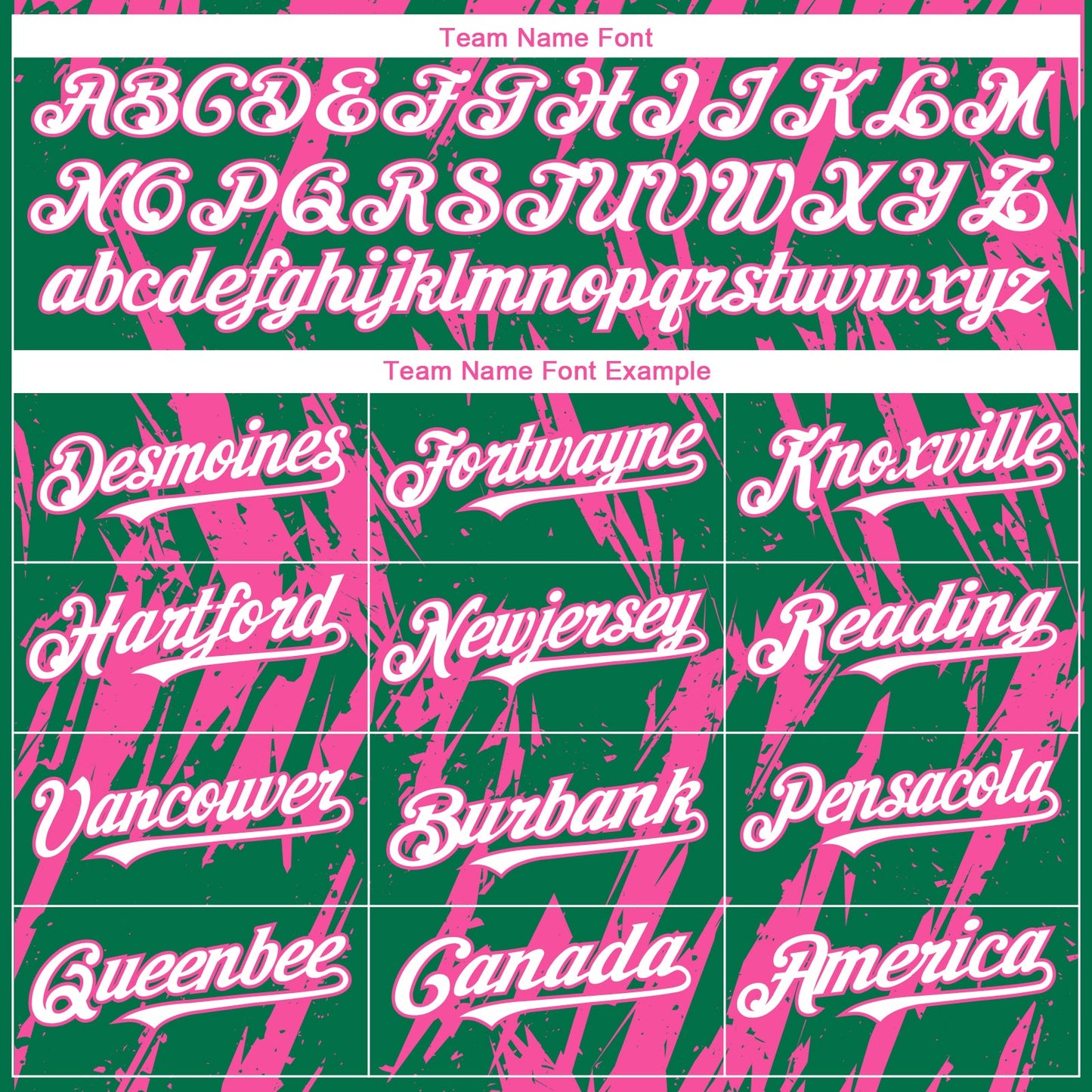 Custom Kelly Green White-Pink Splatter Torn Sharp Brush Stroke Authentic Baseball Jersey view 4