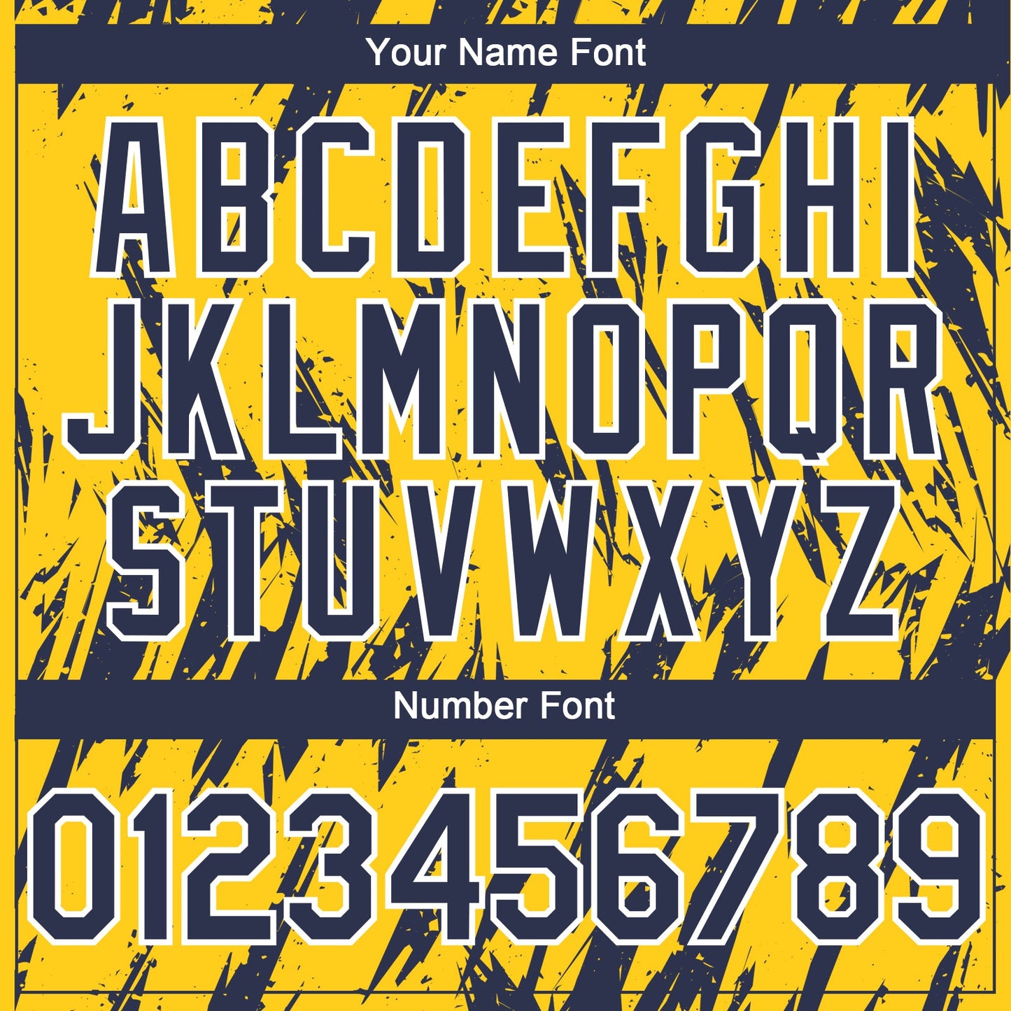 Custom Yellow Navy-White Splatter Torn Sharp Brush Stroke Authentic Baseball Jersey view 5