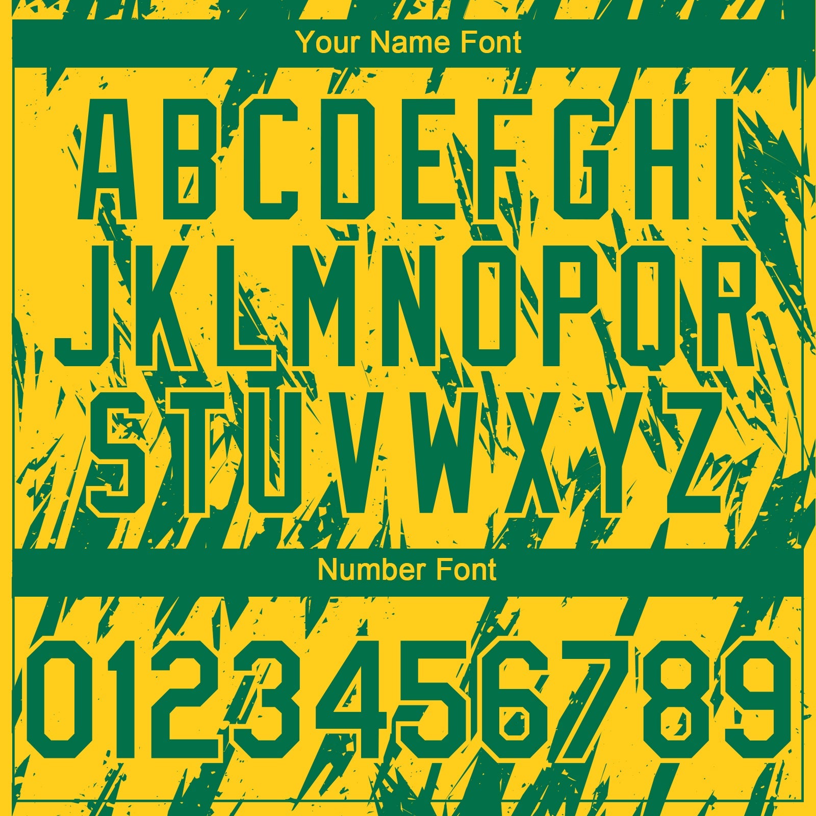 Custom Yellow Kelly Green-White Splatter Torn Sharp Brush Stroke Authentic Baseball Jersey view 5