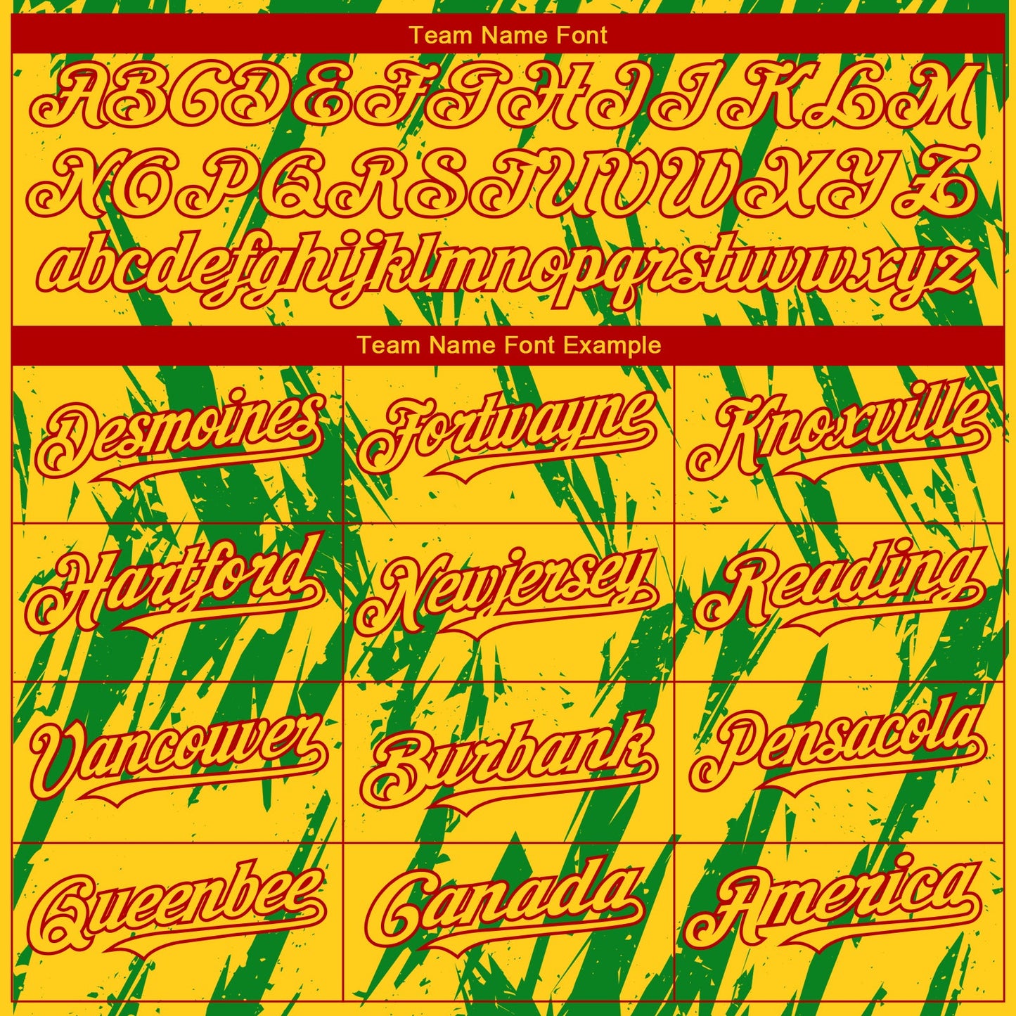 Custom Yellow Red-Grass Green Splatter Torn Sharp Brush Stroke Authentic Baseball Jersey view 4