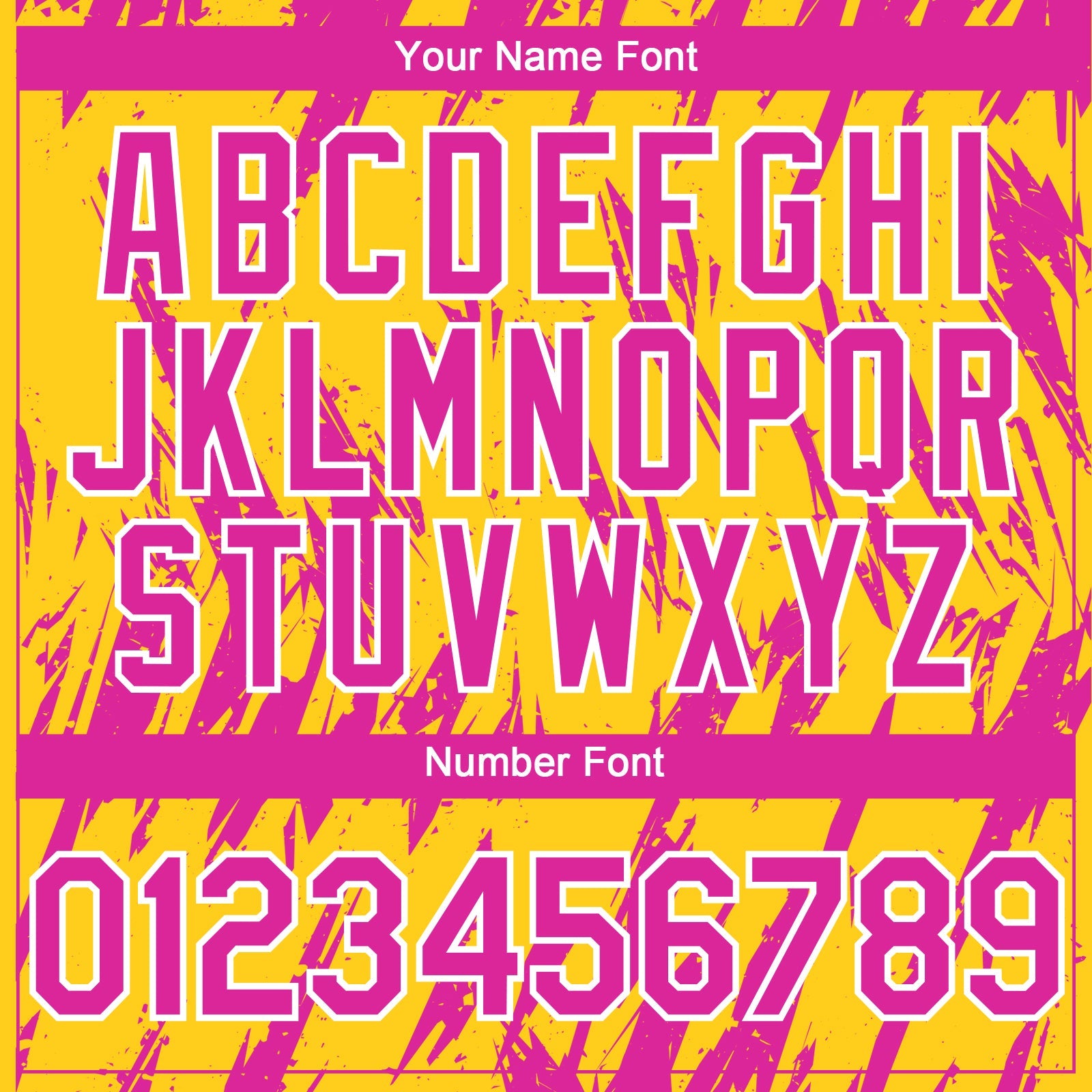Custom Yellow Deep Pink-White Splatter Torn Sharp Brush Stroke Authentic Baseball Jersey view 5