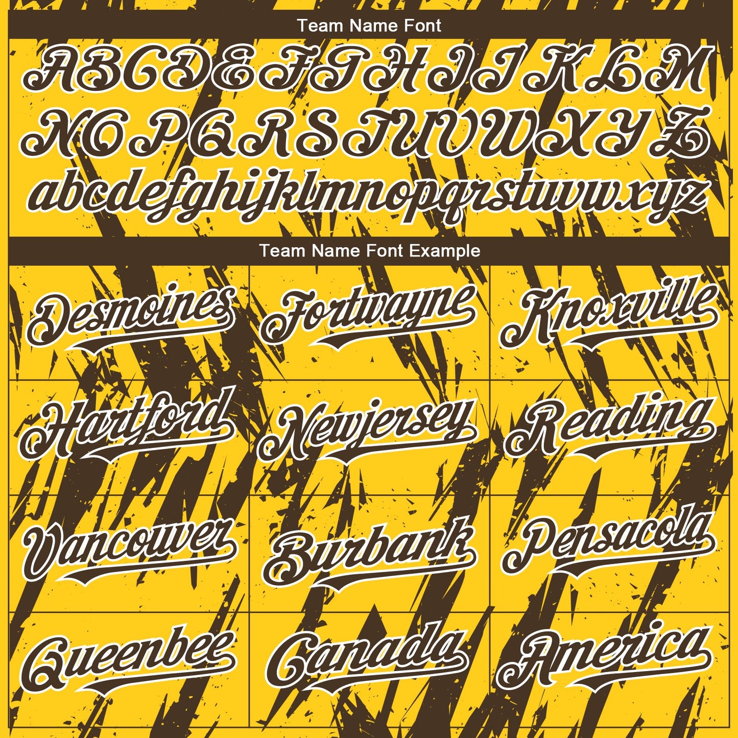 Custom Yellow Brown-White Splatter Torn Sharp Brush Stroke Authentic Baseball Jersey view 4
