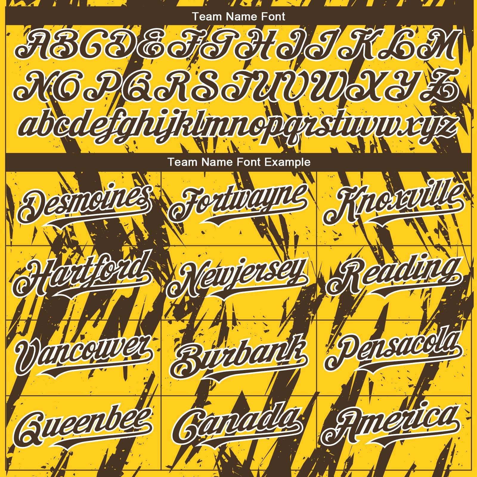Custom Yellow Brown-White Splatter Torn Sharp Brush Stroke Authentic Baseball Jersey view 4