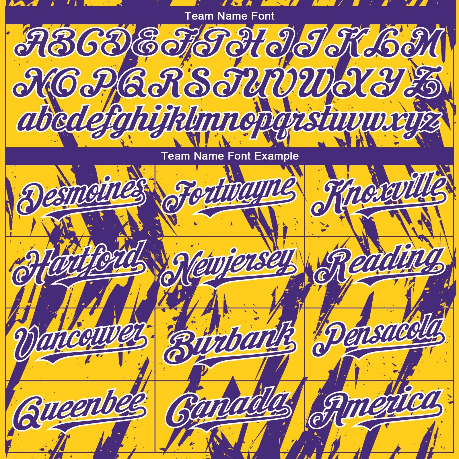 Custom Yellow Purple-White Splatter Torn Sharp Brush Stroke Authentic Baseball Jersey view 4