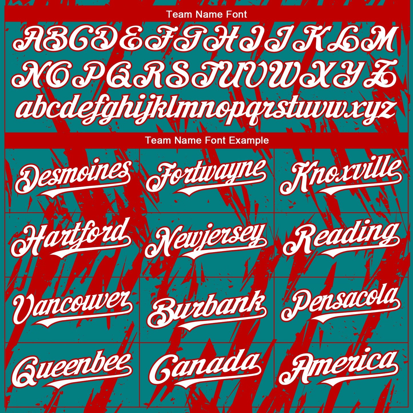 Custom Teal White-Red Splatter Torn Sharp Brush Stroke Authentic Baseball Jersey view 4