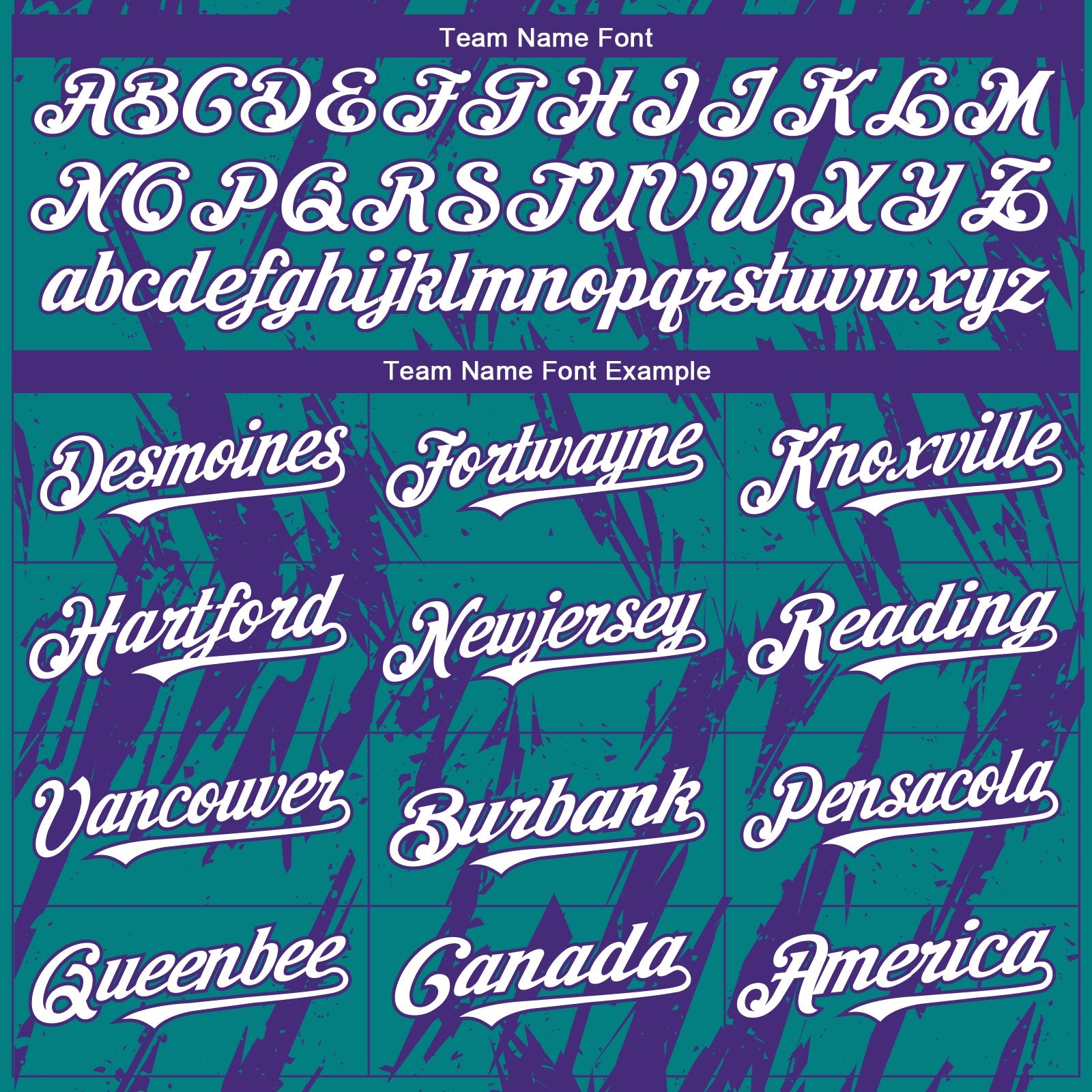 Custom Teal White-Purple Splatter Torn Sharp Brush Stroke Authentic Baseball Jersey view 4
