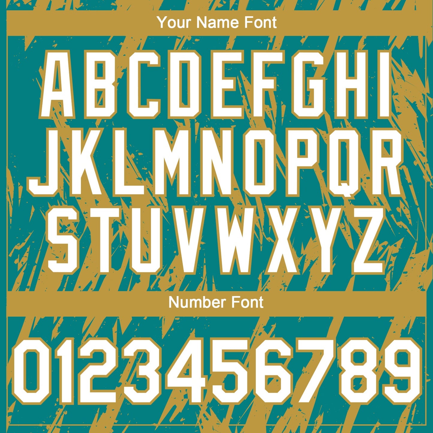 Custom Teal White-Old Gold Splatter Torn Sharp Brush Stroke Authentic Baseball Jersey view 5