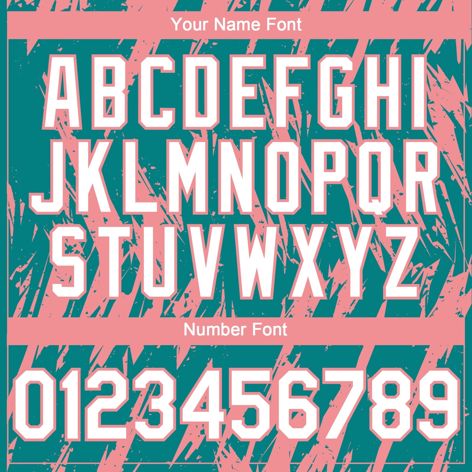 Custom Teal White-Medium Pink Splatter Torn Sharp Brush Stroke Authentic Baseball Jersey view 5