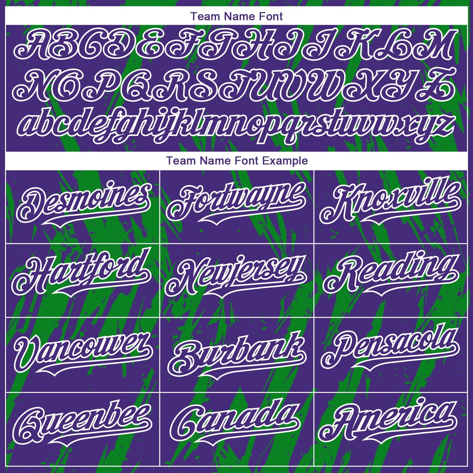 Custom Purple White-Grass Green Splatter Torn Sharp Brush Stroke Authentic Baseball Jersey view 4