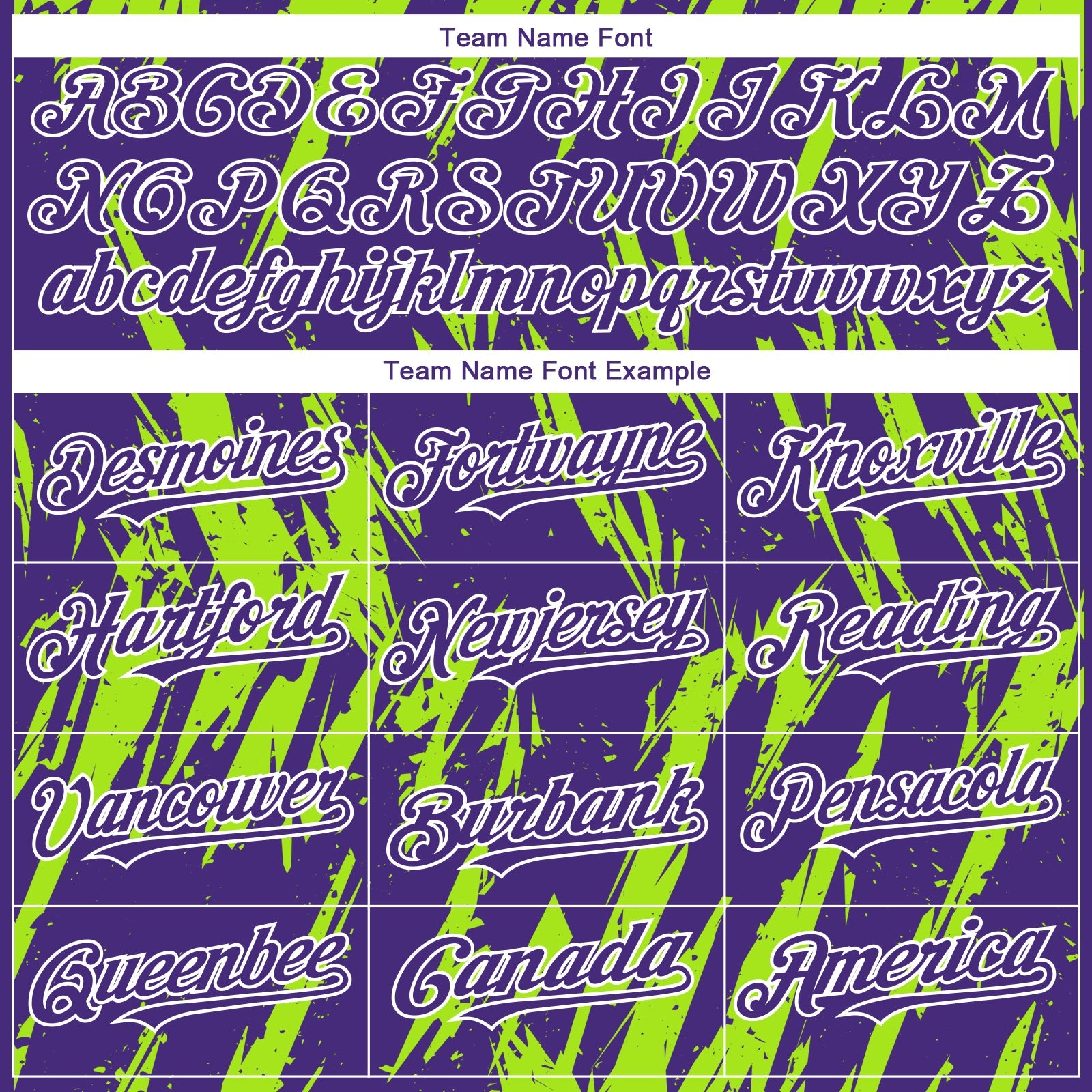 Custom Purple White-Neon Green Splatter Torn Sharp Brush Stroke Authentic Baseball Jersey view 4
