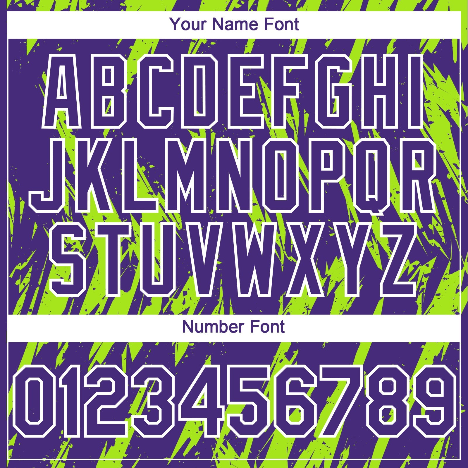 Custom Purple White-Neon Green Splatter Torn Sharp Brush Stroke Authentic Baseball Jersey view 5