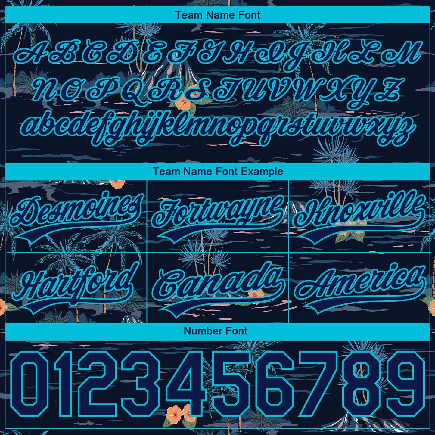 Custom Navy Lakes Blue 3D Pattern Hawaii Palm Trees And Island Authentic Basketball Shorts view 3