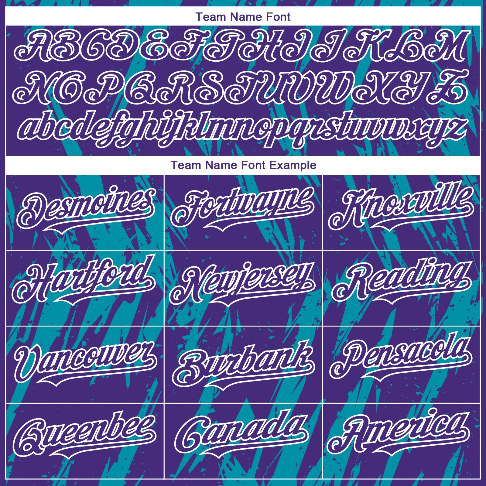 Custom Purple White-Teal Splatter Torn Sharp Brush Stroke Authentic Baseball Jersey view 4