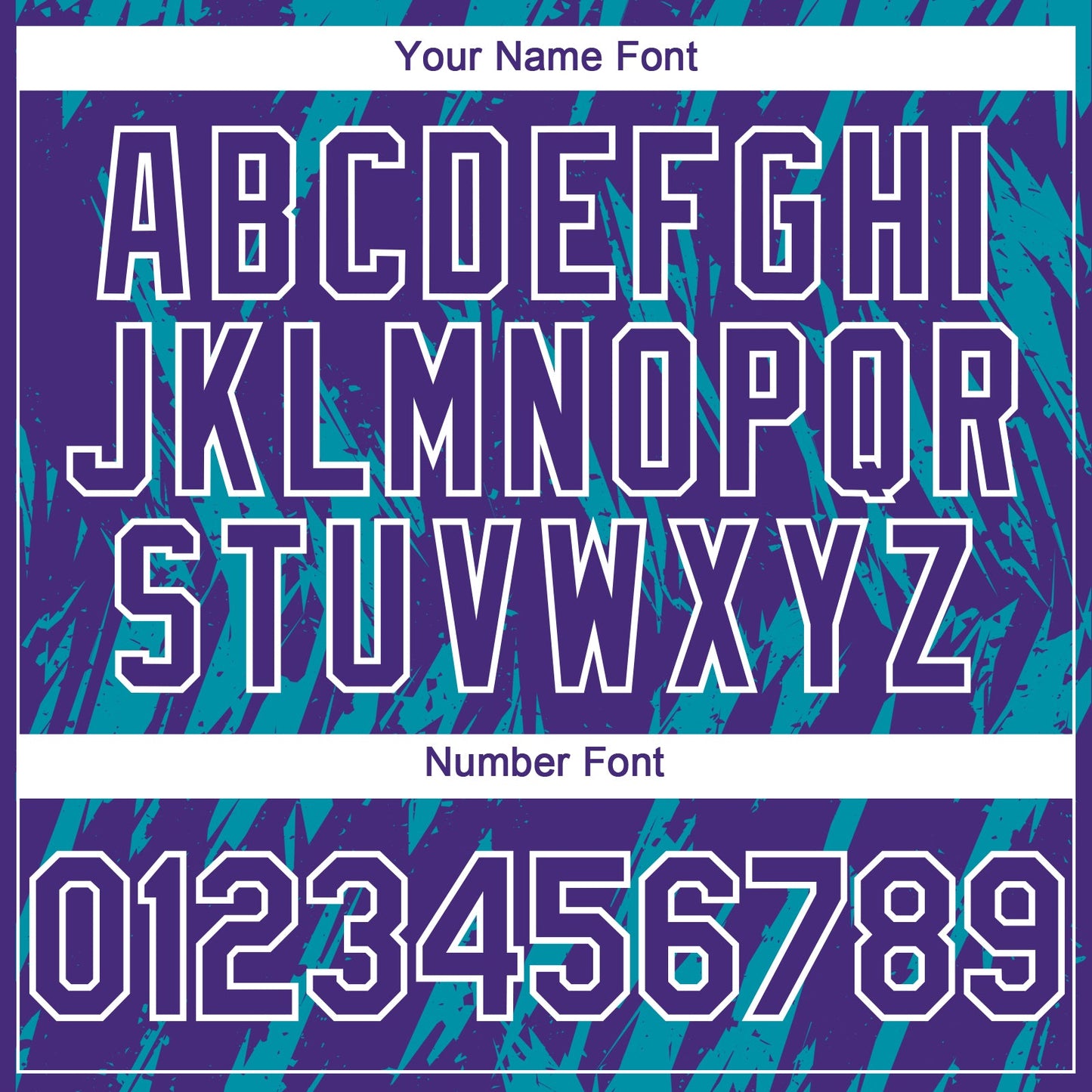Custom Purple White-Teal Splatter Torn Sharp Brush Stroke Authentic Baseball Jersey view 5
