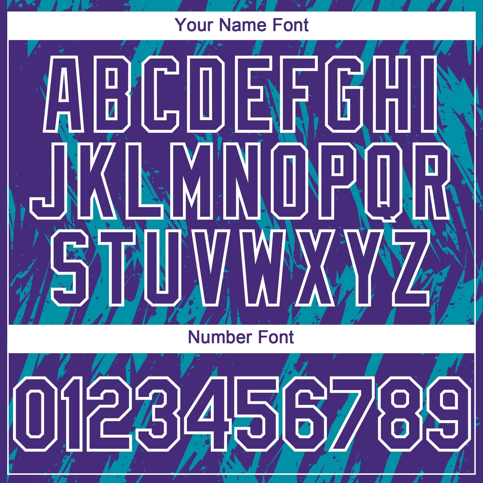 Custom Purple White-Teal Splatter Torn Sharp Brush Stroke Authentic Baseball Jersey view 5