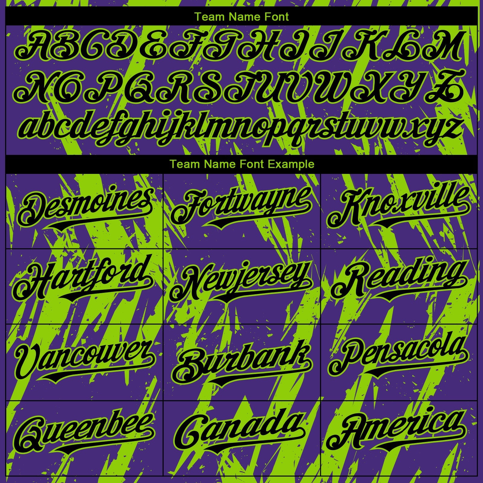 Custom Purple Neon Green Splatter Torn Sharp Brush Stroke Authentic Baseball Jersey view 4