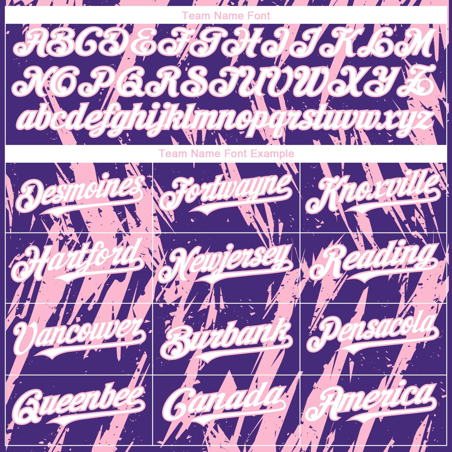Custom Purple White-Light Pink Splatter Torn Sharp Brush Stroke Authentic Baseball Jersey view 4