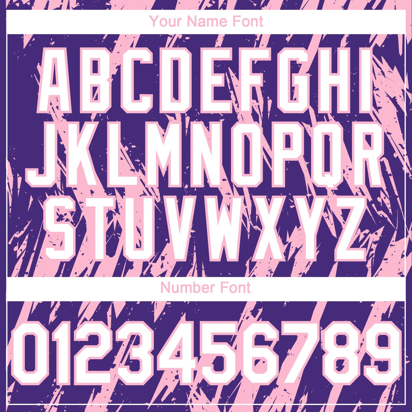 Custom Purple White-Light Pink Splatter Torn Sharp Brush Stroke Authentic Baseball Jersey view 5