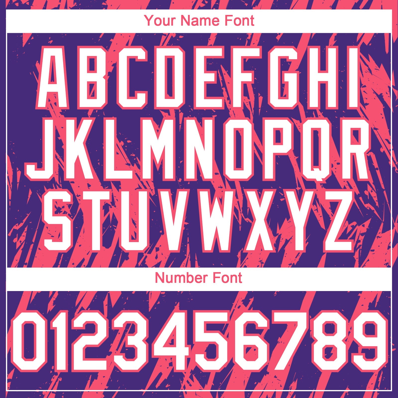 Custom Purple White-Neon Pink Splatter Torn Sharp Brush Stroke Authentic Baseball Jersey view 5