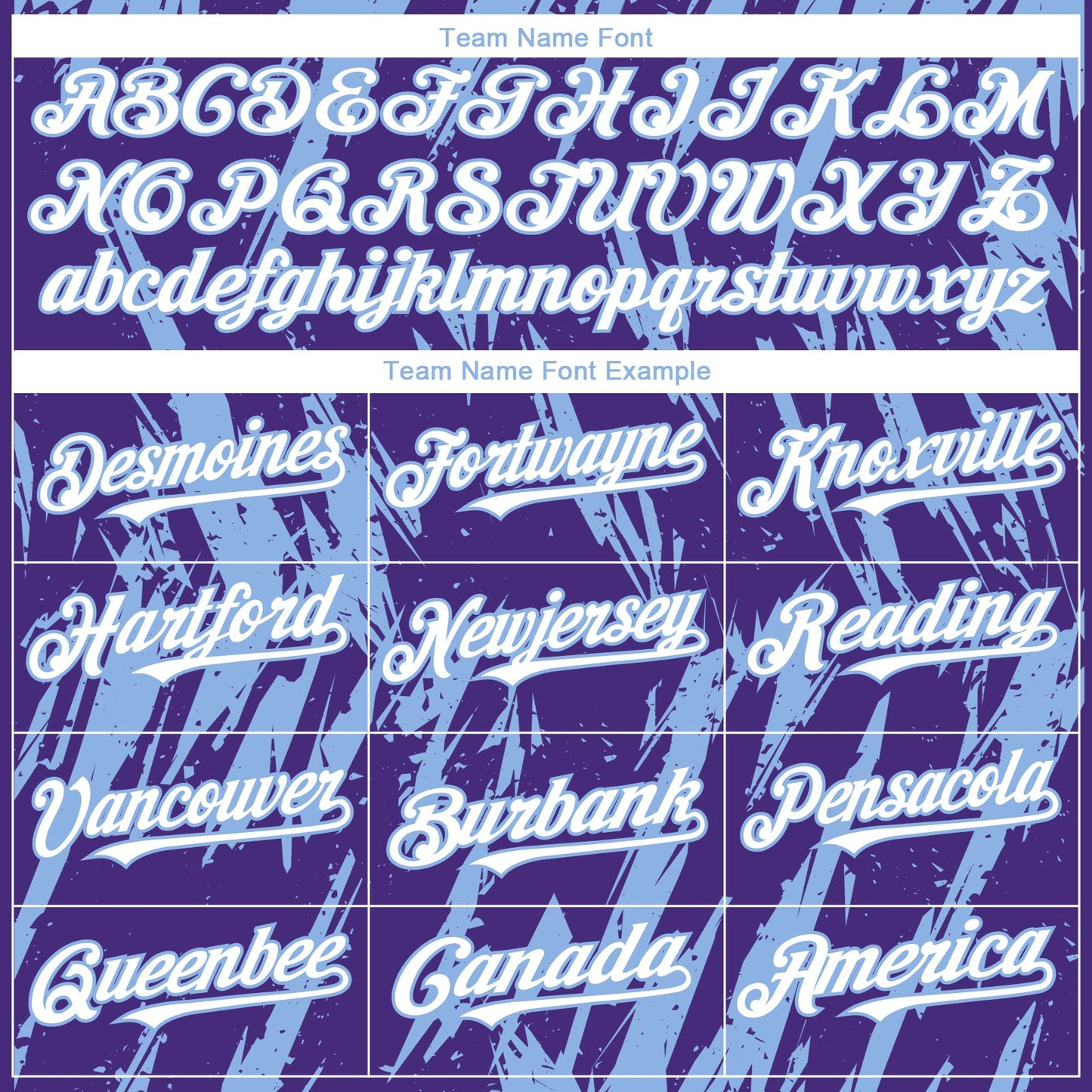 Custom Purple White-Light Blue Splatter Torn Sharp Brush Stroke Authentic Baseball Jersey view 4