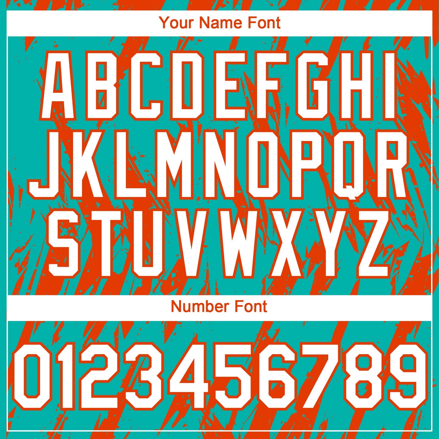 Custom Aqua White-Orange Splatter Torn Sharp Brush Stroke Authentic Baseball Jersey view 5
