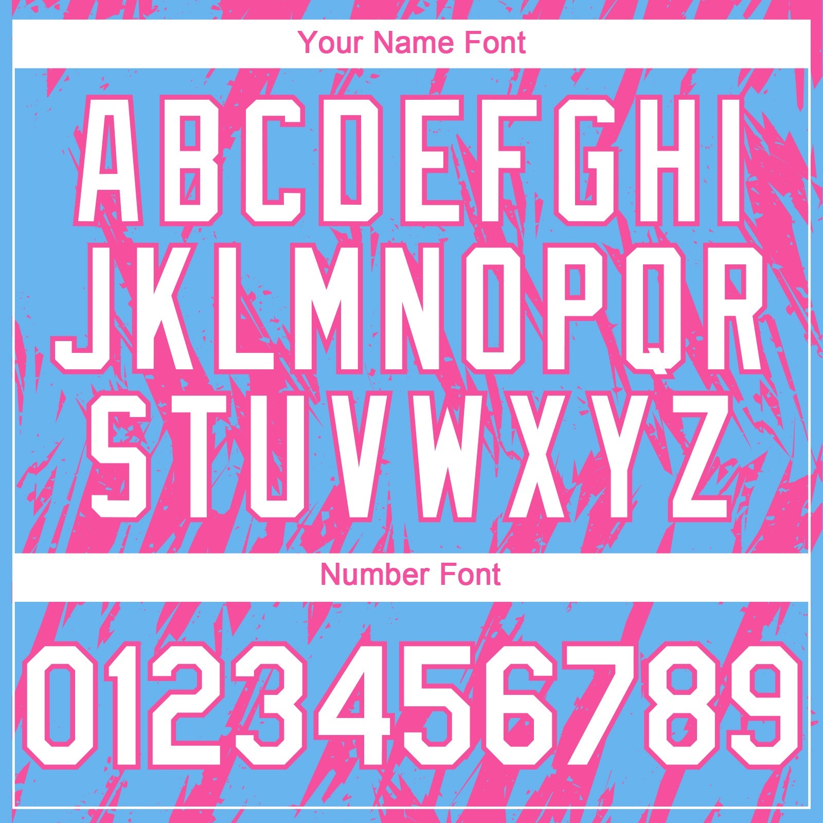 Custom Sky Blue White-Pink Splatter Torn Sharp Brush Stroke Authentic Baseball Jersey view 5