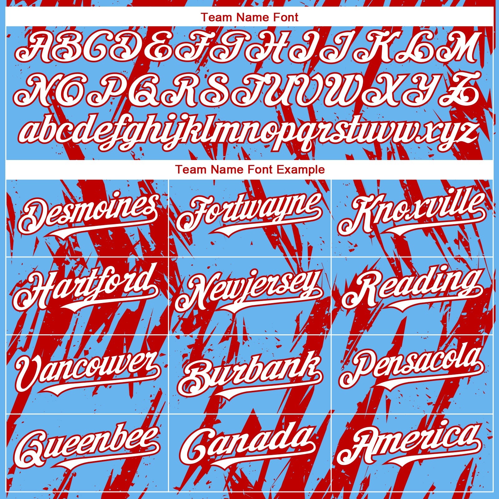 Custom Sky Blue White-Red Splatter Torn Sharp Brush Stroke Authentic Baseball Jersey view 4