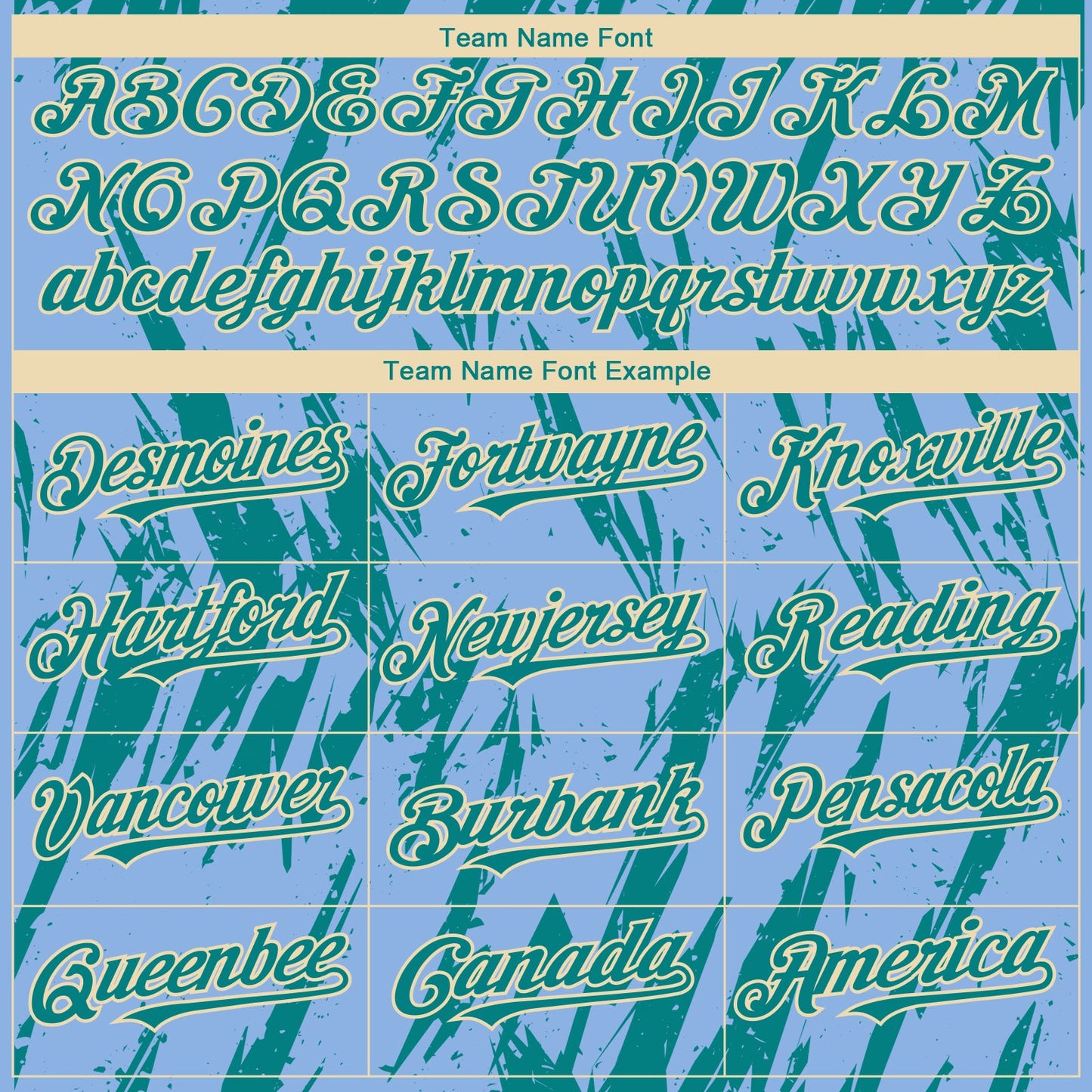 Custom Light Blue Teal-Cream Splatter Torn Sharp Brush Stroke Authentic Baseball Jersey view 4