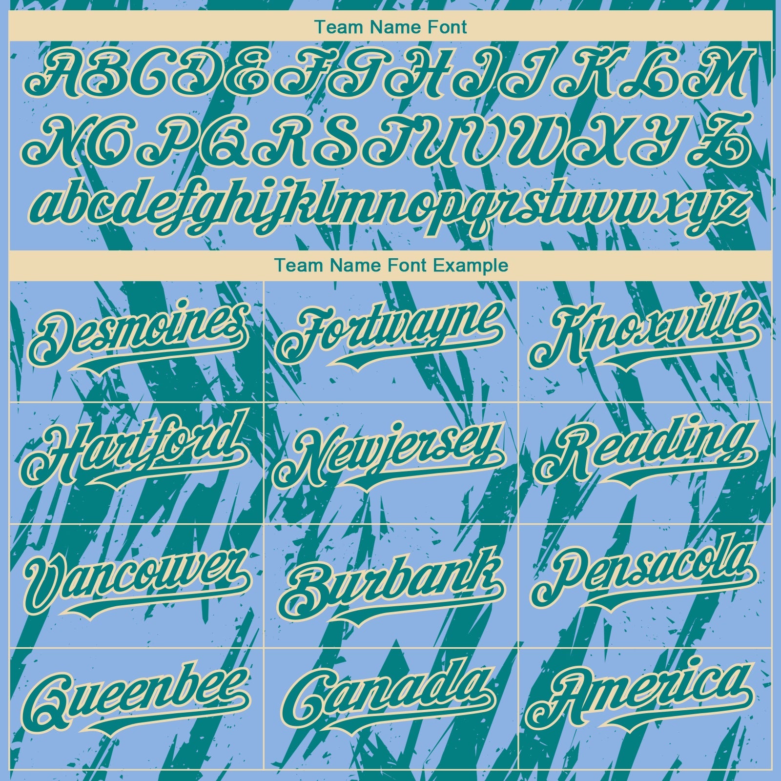 Custom Light Blue Teal-Cream Splatter Torn Sharp Brush Stroke Authentic Baseball Jersey view 4