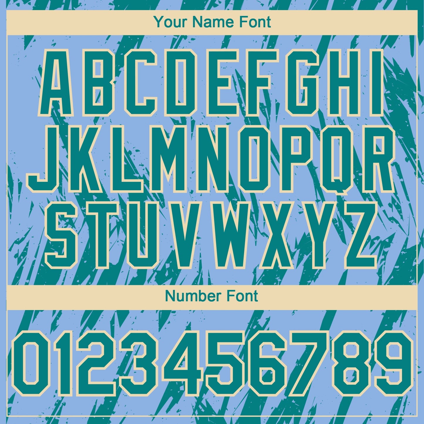 Custom Light Blue Teal-Cream Splatter Torn Sharp Brush Stroke Authentic Baseball Jersey view 5