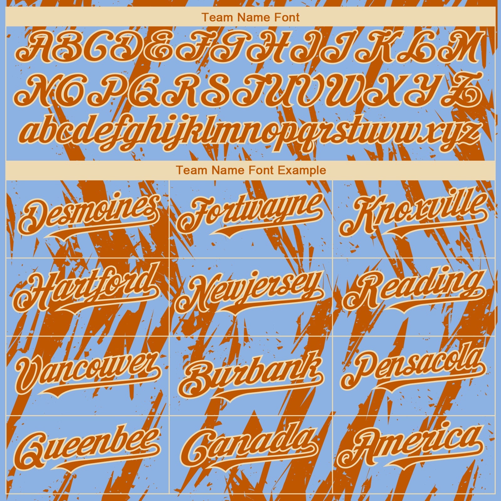 Custom Light Blue Bay Orange-Cream Splatter Torn Sharp Brush Stroke Authentic Baseball Jersey view 4