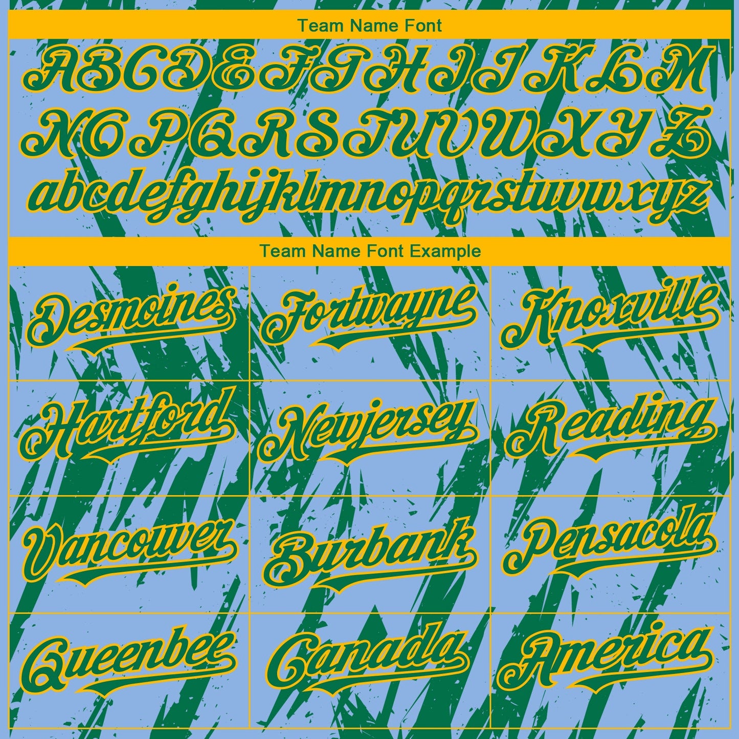 Custom Light Blue Kelly Green-Gold Splatter Torn Sharp Brush Stroke Authentic Baseball Jersey view 4