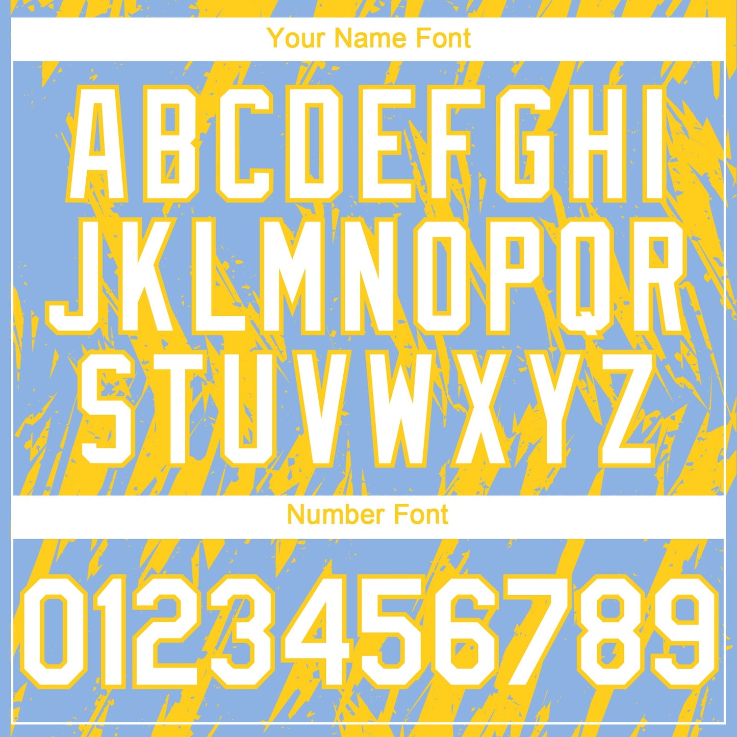 Custom Light Blue White-Yellow Splatter Torn Sharp Brush Stroke Authentic Baseball Jersey view 5