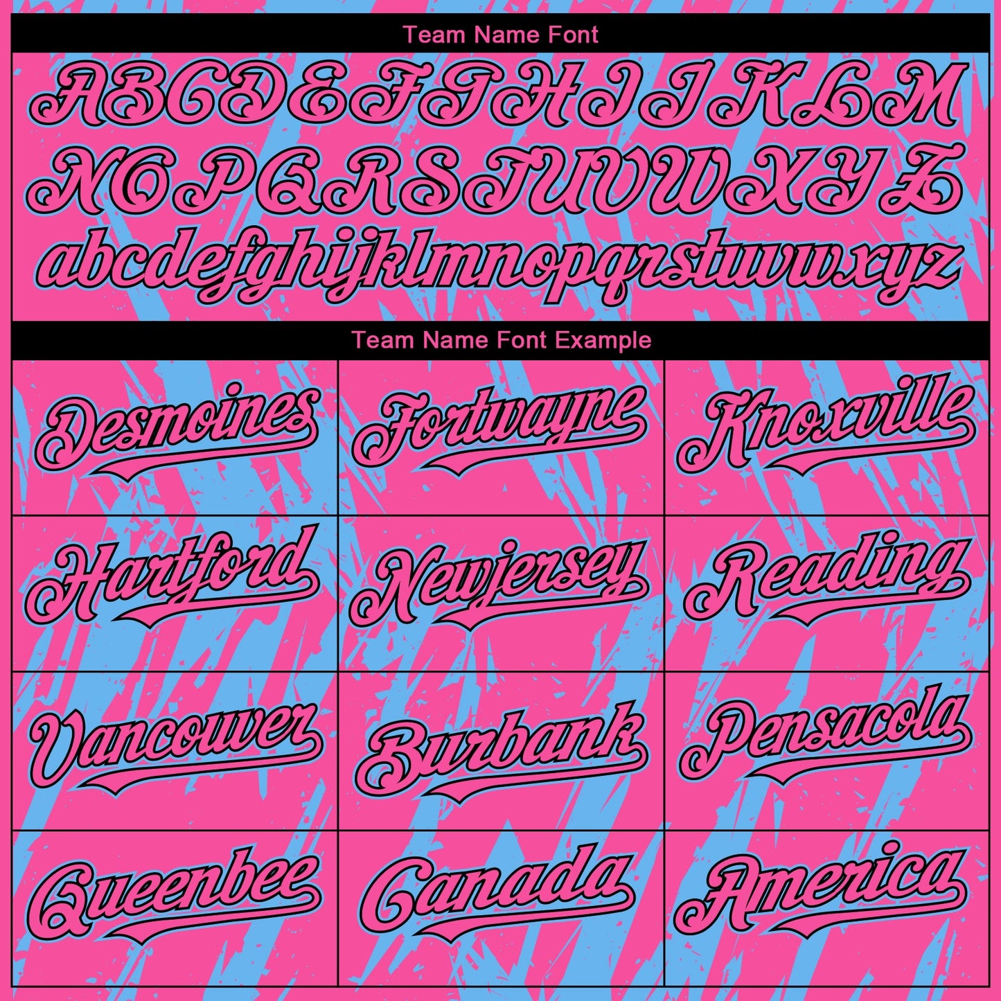 Custom Pink Black-Sky Blue Splatter Torn Sharp Brush Stroke Authentic Baseball Jersey view 4