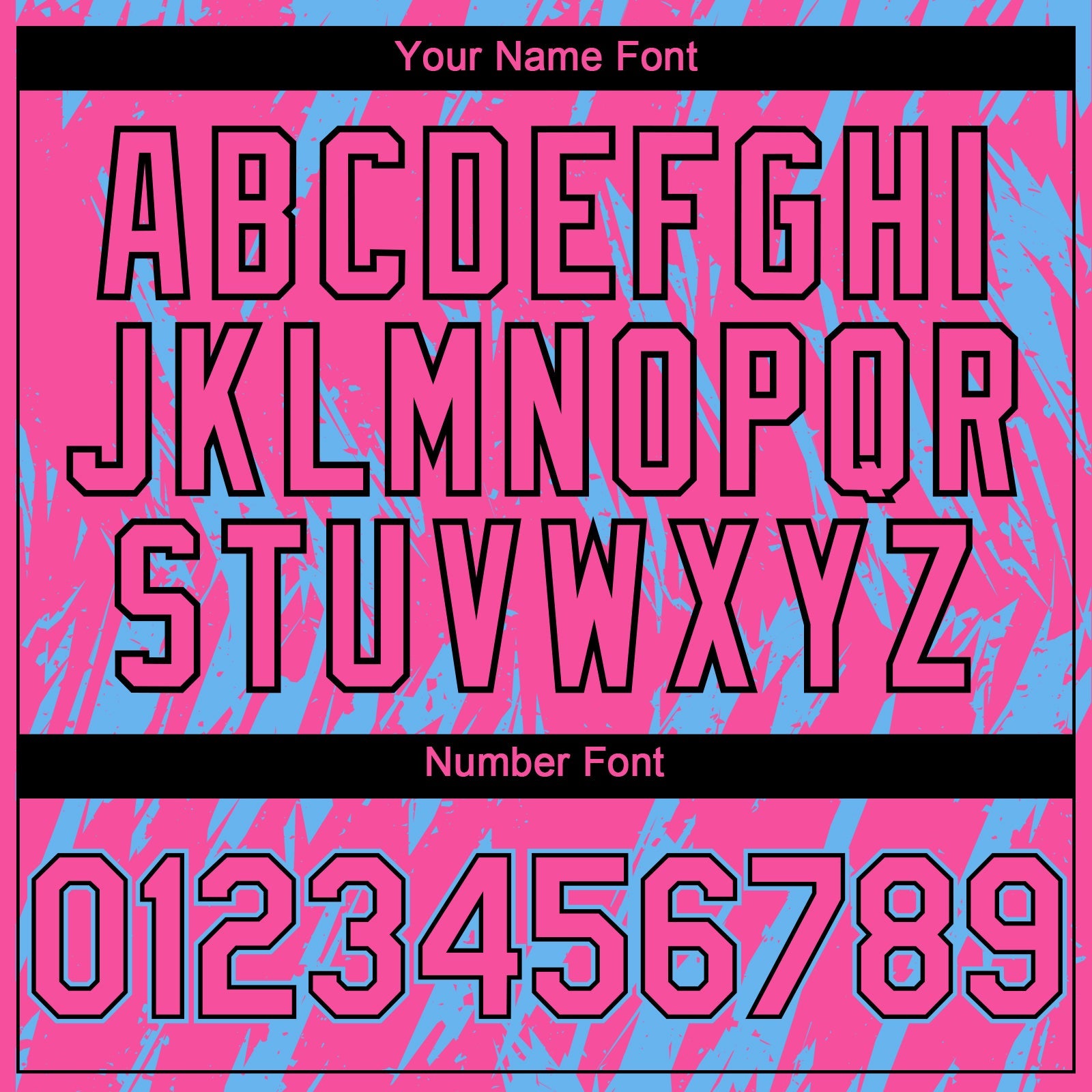 Custom Pink Black-Sky Blue Splatter Torn Sharp Brush Stroke Authentic Baseball Jersey view 5