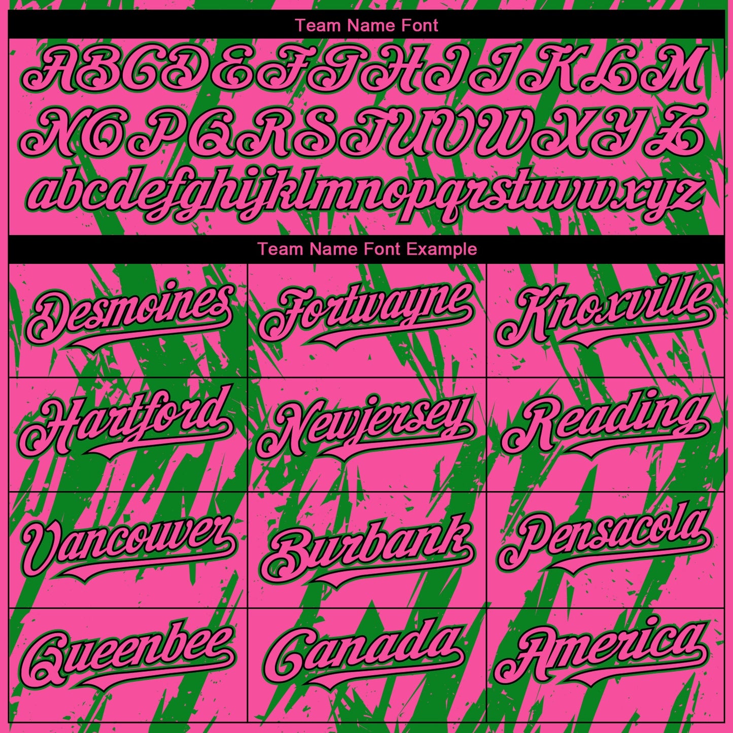 Custom Pink Black-Grass Green Splatter Torn Sharp Brush Stroke Authentic Baseball Jersey view 4