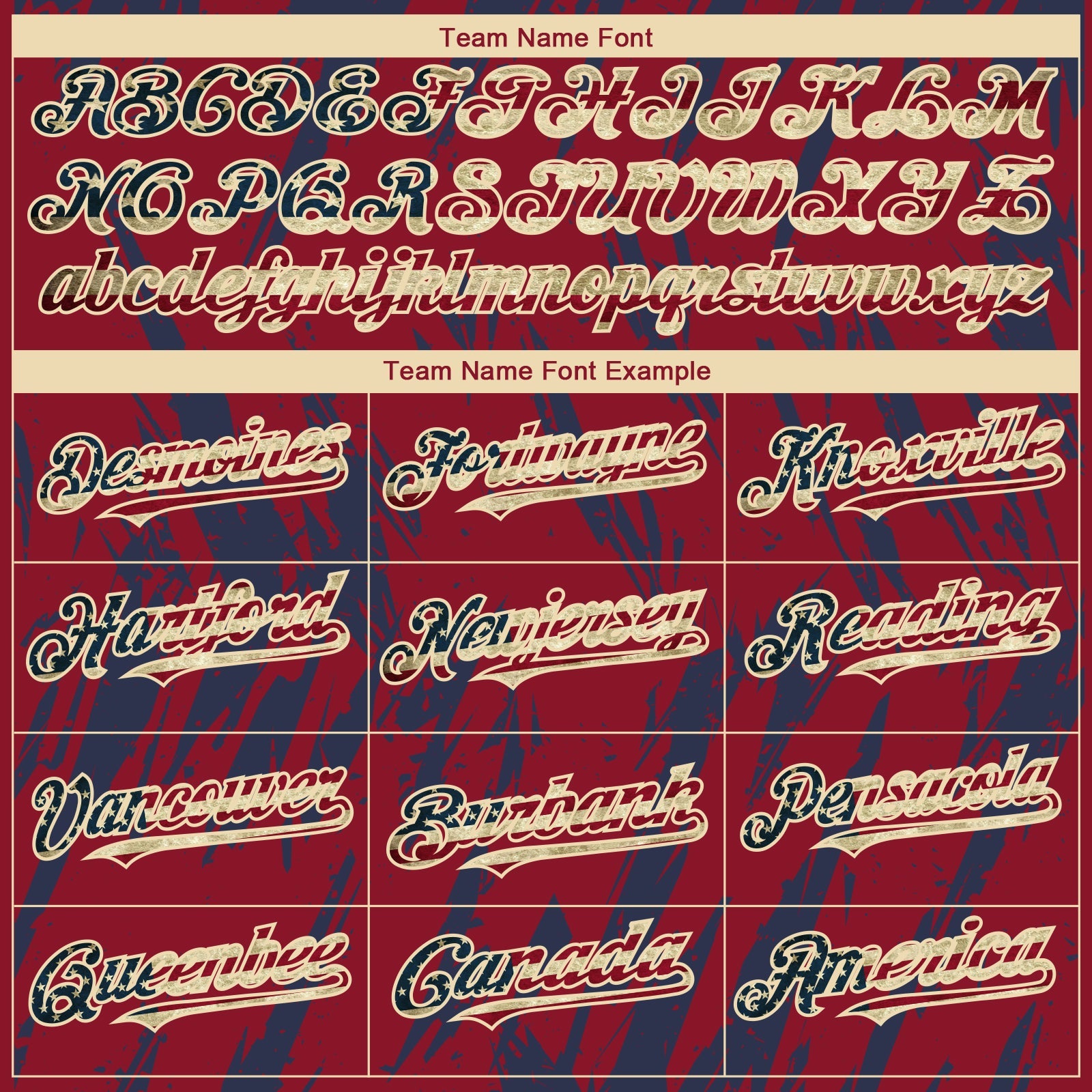 Custom Crimson Vintage USA Flag Cream-Navy Splatter Torn Sharp Brush Stroke Authentic Baseball Jersey view 4