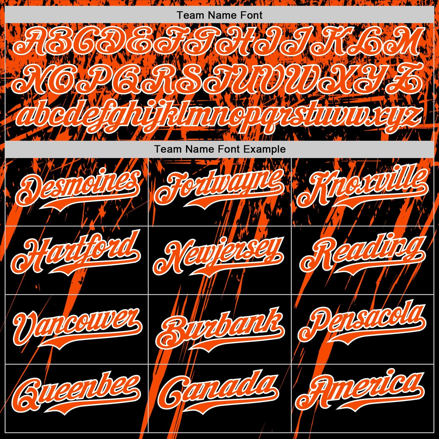 Custom Black Orange-White Distressed Scratch Brush Stroke Authentic Baseball Jersey view 4