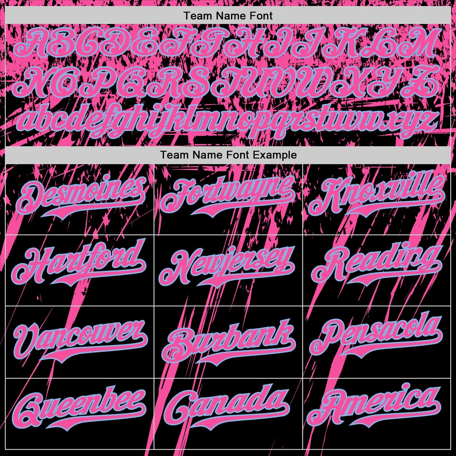 Custom Black Pink-Light Blue Distressed Scratch Brush Stroke Authentic Baseball Jersey view 4