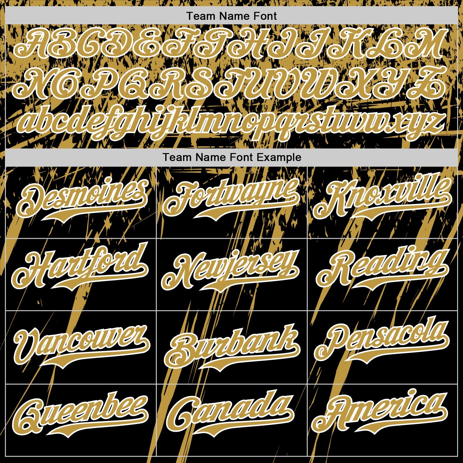 Custom Black Old Gold-White Distressed Scratch Brush Stroke Authentic Baseball Jersey view 4