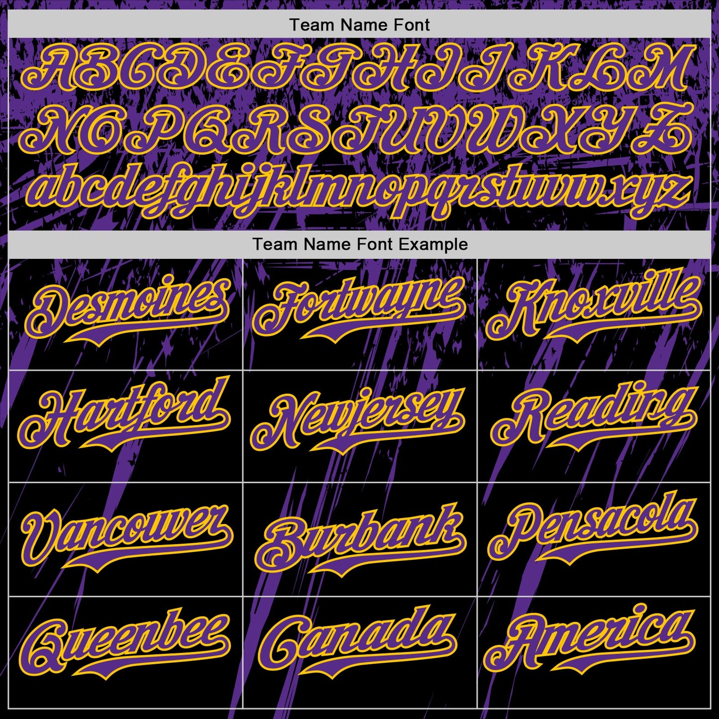 Custom Black Purple-Yellow Distressed Scratch Brush Stroke Authentic Baseball Jersey view 4