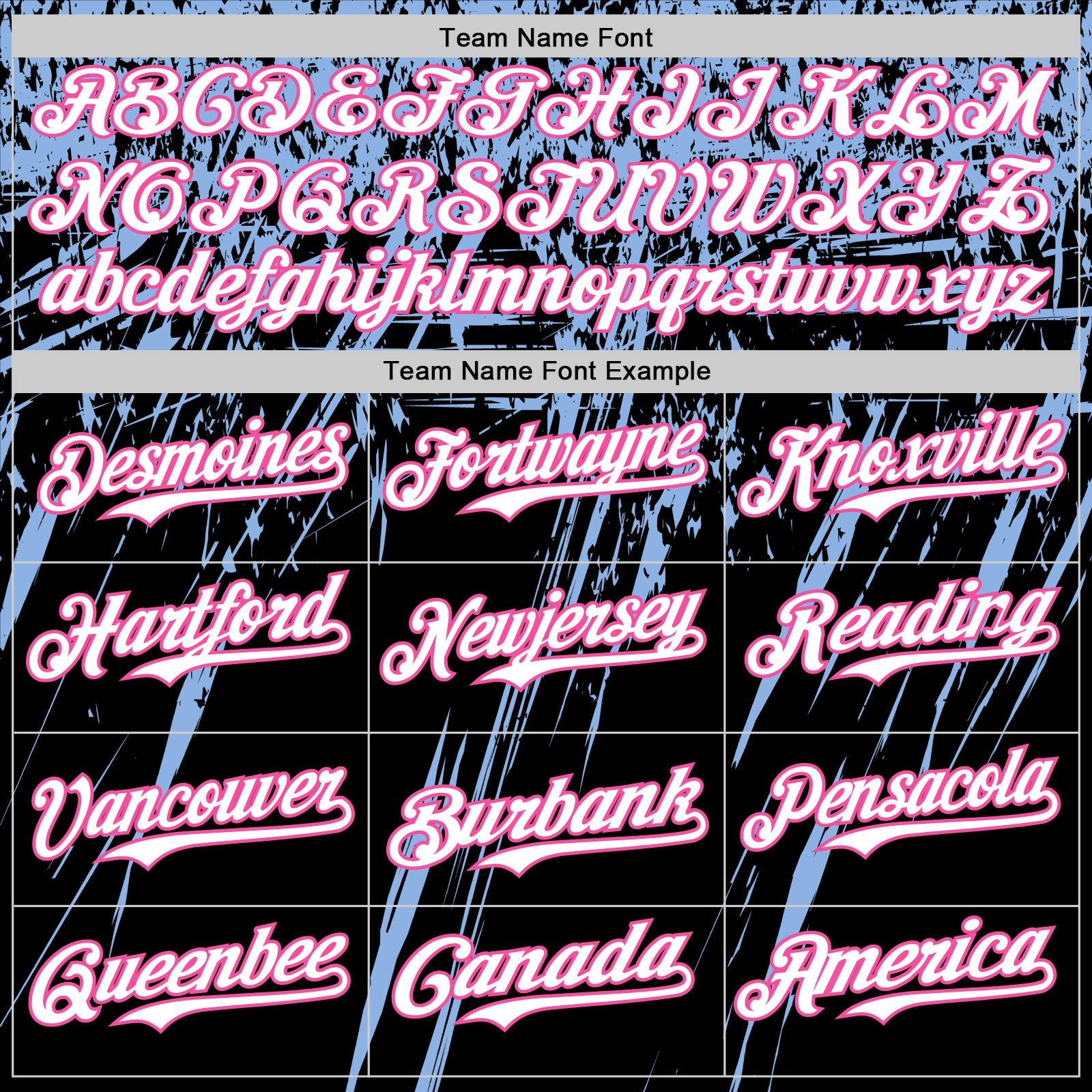 Custom Black White Light Blue-Pink Distressed Scratch Brush Stroke Authentic Baseball Jersey view 4