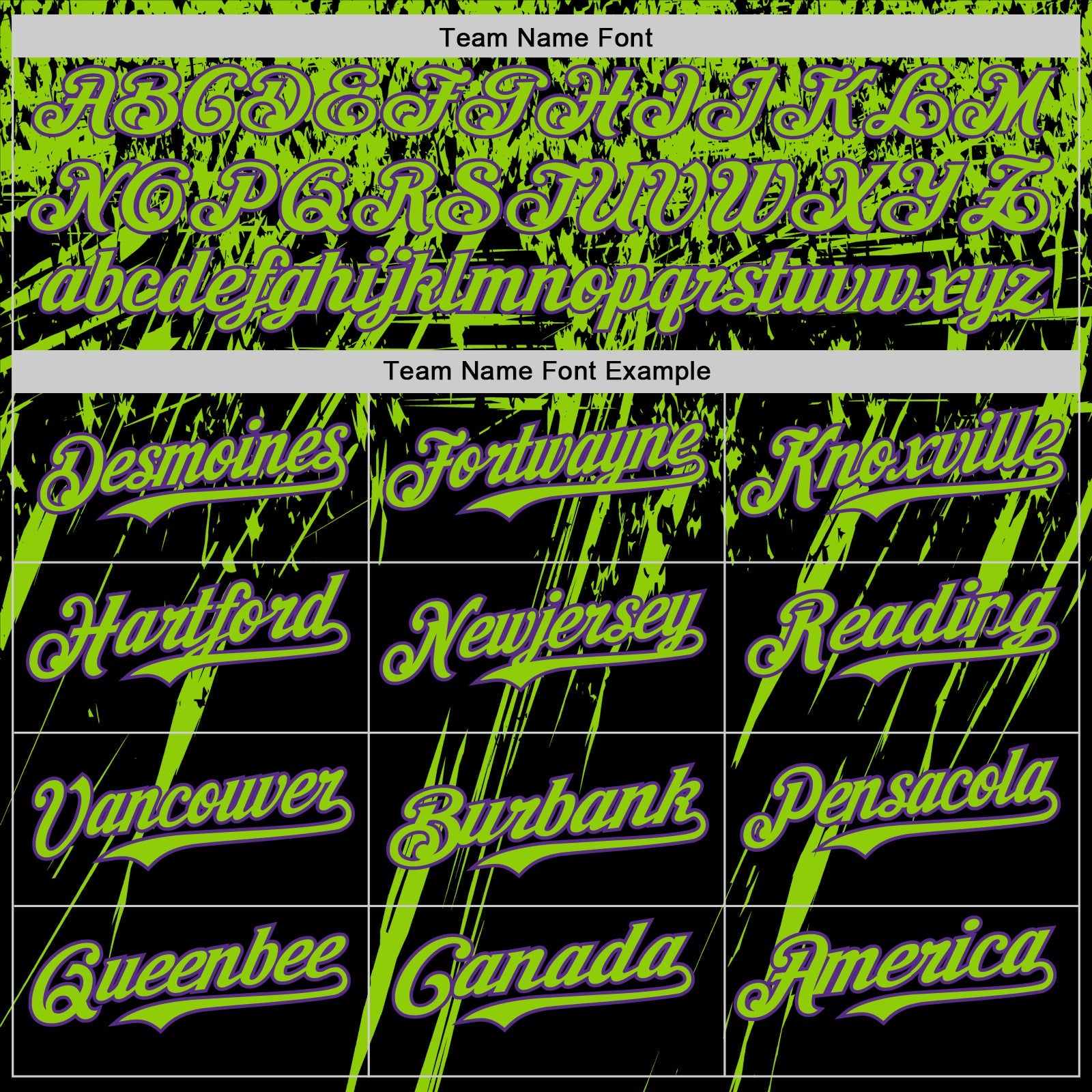 Custom Black Neon Green-Purple Distressed Scratch Brush Stroke Authentic Baseball Jersey view 4