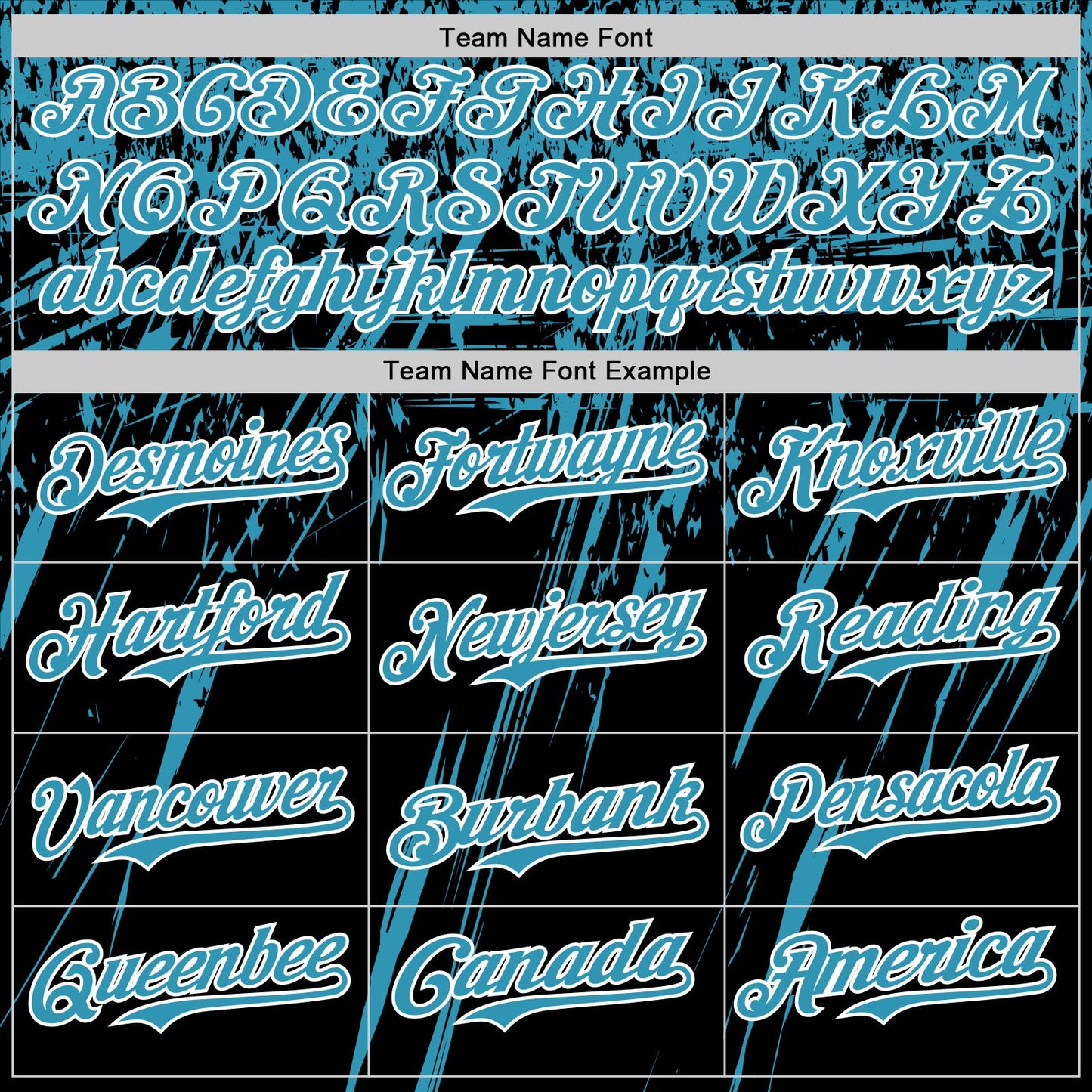 Custom Black Panther Blue-White Distressed Scratch Brush Stroke Authentic Baseball Jersey view 4