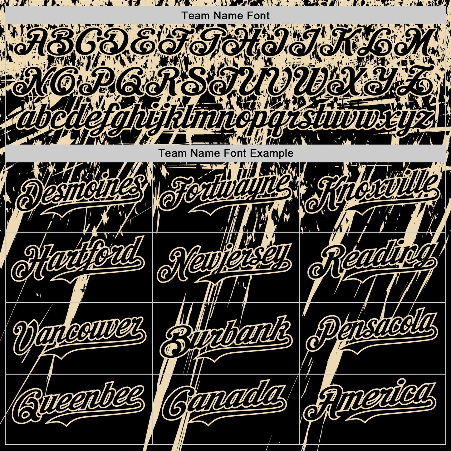 Custom Black Cream Distressed Scratch Brush Stroke Authentic Baseball Jersey view 4