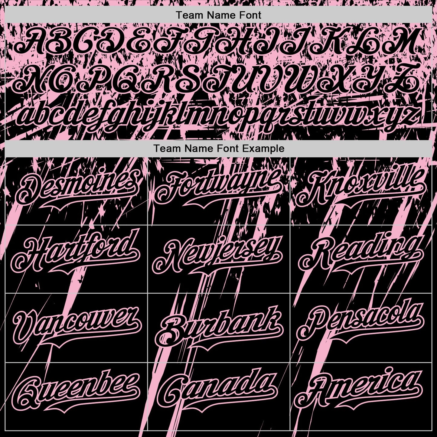 Custom Black Light Pink Distressed Scratch Brush Stroke Authentic Baseball Jersey view 4
