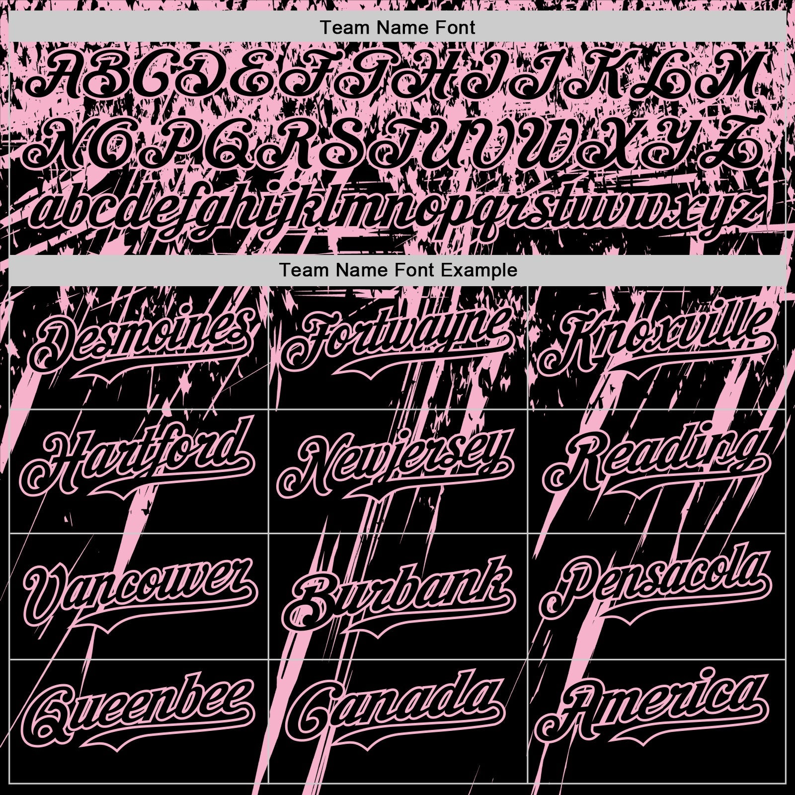 Custom Black Light Pink Distressed Scratch Brush Stroke Authentic Baseball Jersey view 4